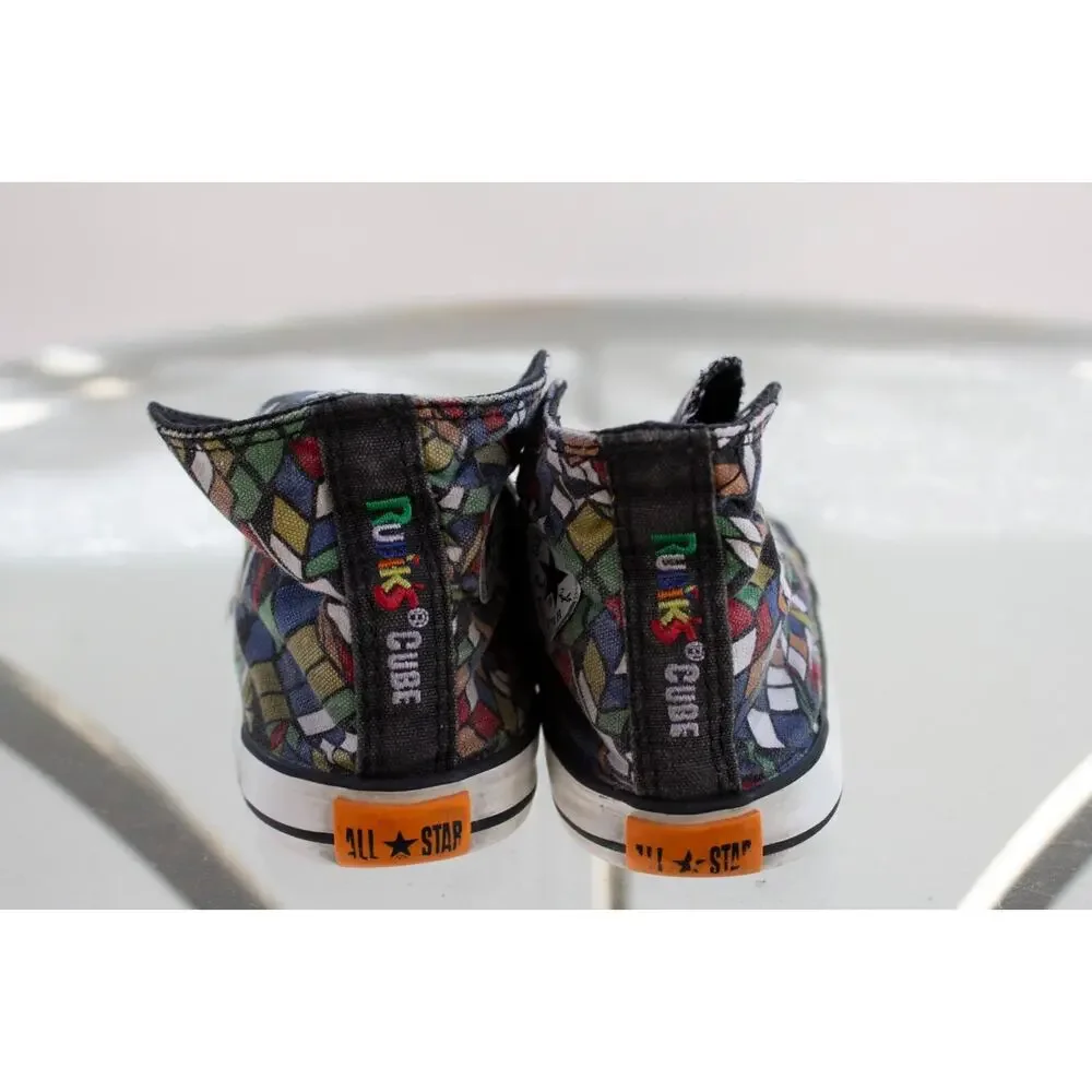 Rare Converse All Star RUBIKS CUBE Chuck Taylor Canvas HighTop Shoe‎ Kids Size 9